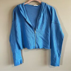 ✨ Garage Women’s Blue Zip Up Sweater Hoodie Small